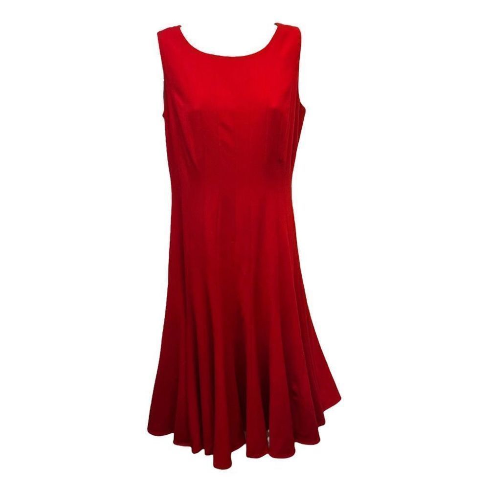 Calvin Klein Red Sleeveless Dress
